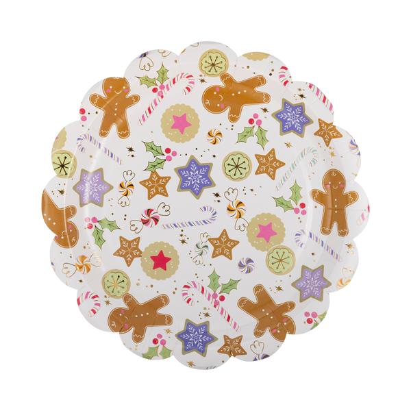 Gingerbread Cookies Dinner Plate- 8pk
