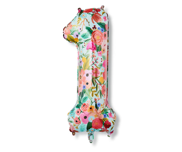 Garden Party Numbered Foil Balloon