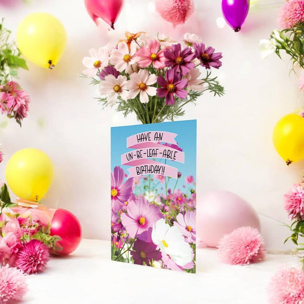 SEED PACKET Birthday Card | Un-Be-Leaf-Able Birthday