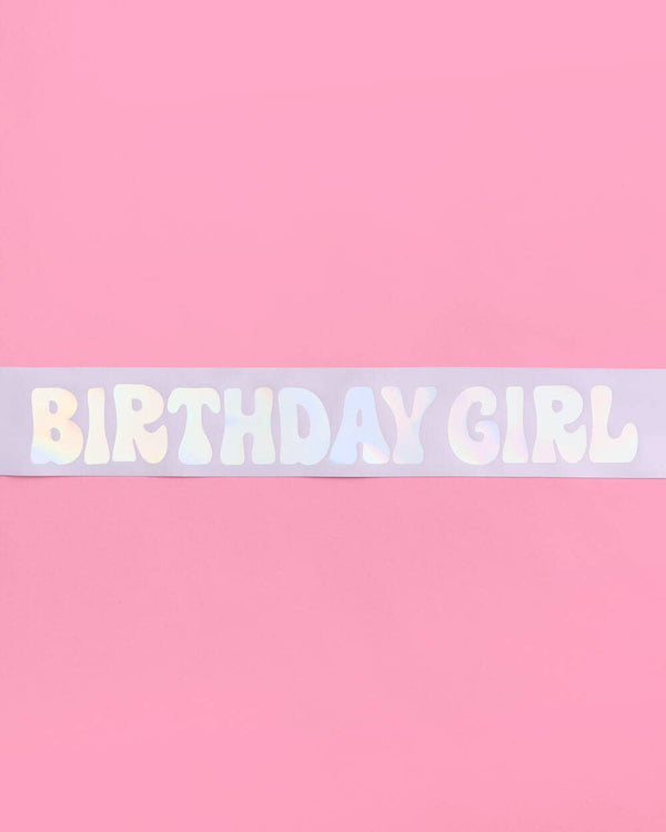 Birthday Girl Lavender Sash