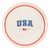 USA Round Reusable Bamboo Serving Tray