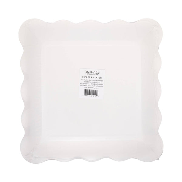 Pink and Red Ric Rac Dinner Plate, 8pk