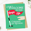 "Welcome to the Rough Life" Golf Retirement Greeting Card
