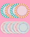 Italian Summer Dinner & Dessert plates, 16 of each
