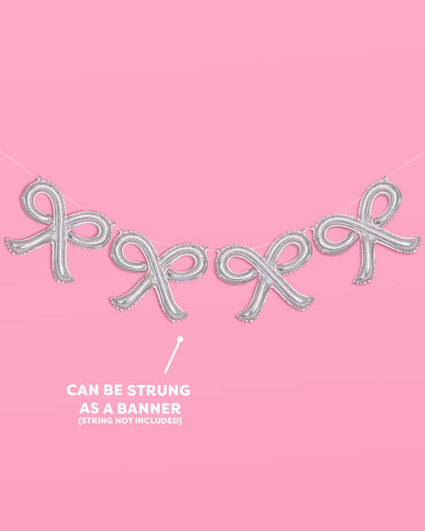 Shimmer Bow Balloons, 4pk