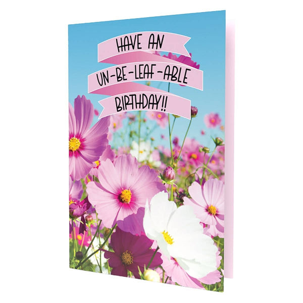 SEED PACKET Birthday Card | Un-Be-Leaf-Able Birthday
