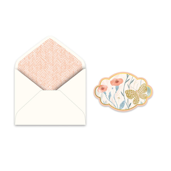 Sapori Fluttering Blooms of Gratitude Deluxe Greeting Card