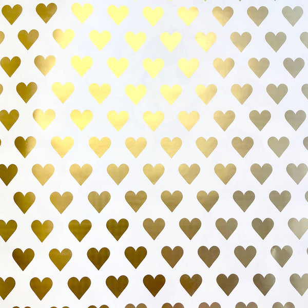 Golden Hearts Gift Wrap