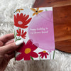 "Happy Birthday To My Forever Friend" Floral Greeting Card