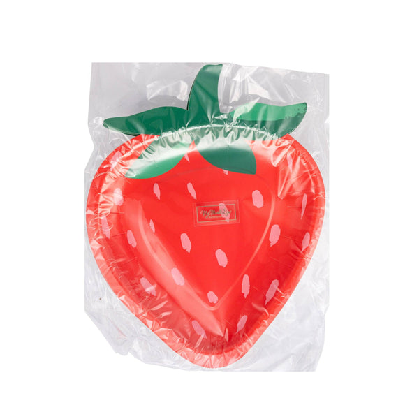 Strawberry Shaped Plate, 8pk