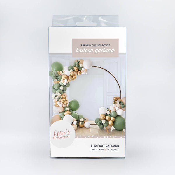 Premium Boho Safari Sage Balloon Arch Kit