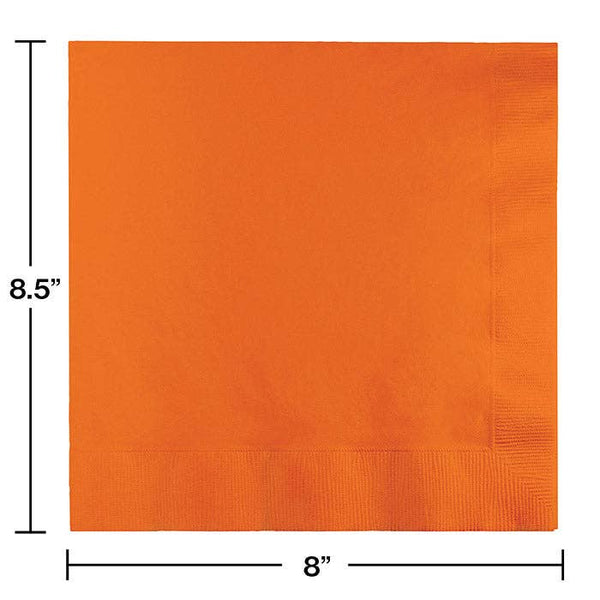 Sunkissed Orange Dinner Napkins, 25pk