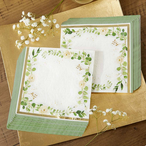 Botanical Garden Cocktail Napkins, 30pk