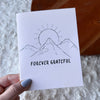 "Forever grateful" Mountain Sunshine Thank You Greeting Card