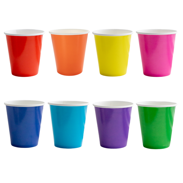 Sprinkles & Smiles Assorted Rainbow Cups, 8pk
