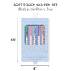 Sapori Birds in the Cherry Tree Soft-Touch Gel Pen Set