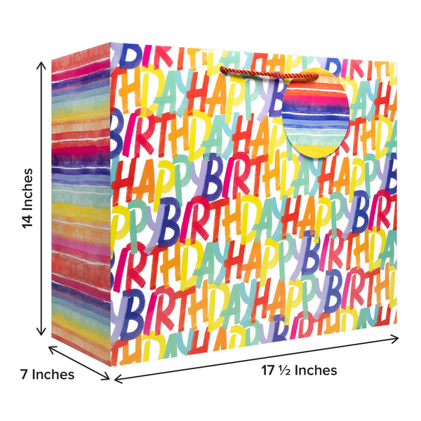 Rainbow Birthday Jumbo Gift Bag