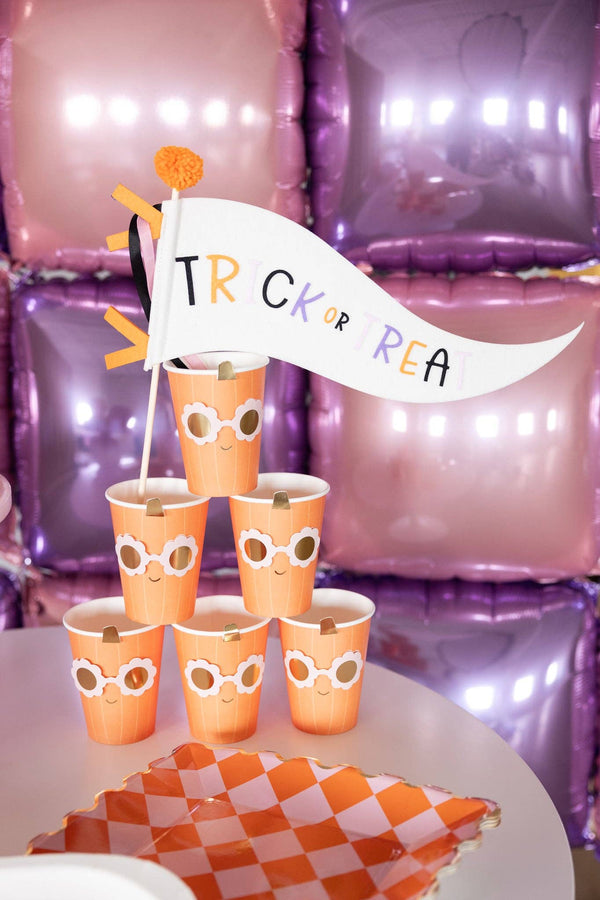 Groovy Pumpkin Party Cup, 8pk