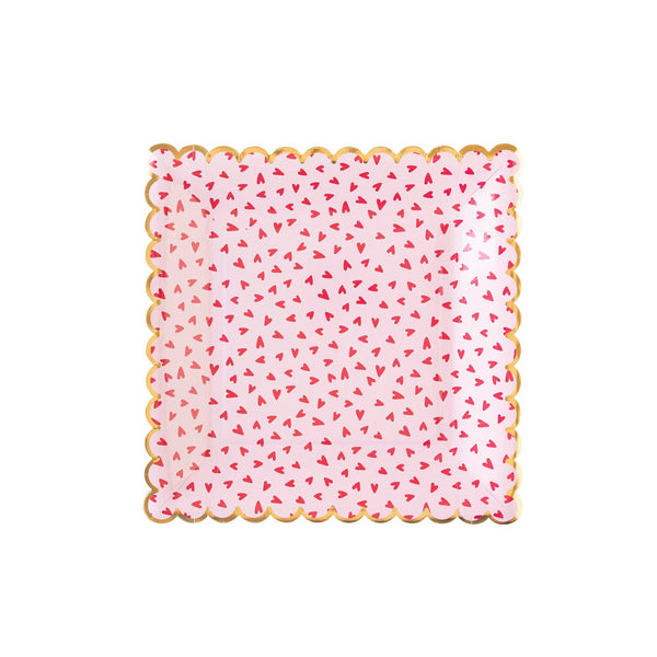 Scattered Hearts Dinner Plate, 8pk