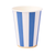 Palisades Blue Signature Cabana Stripe Cups, 8pk
