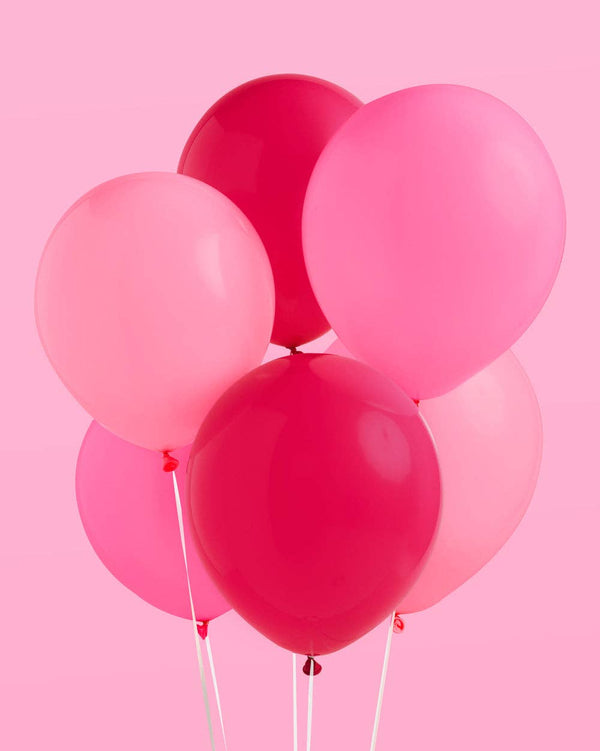 Matte Pink Balloons, 24pk