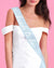 Something Blue Satin Sash