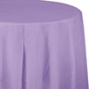 Luscious Lavender Round Plastic 82 inch Table Cover