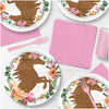 Horseshoe Floral Dinner Plates, 16pk