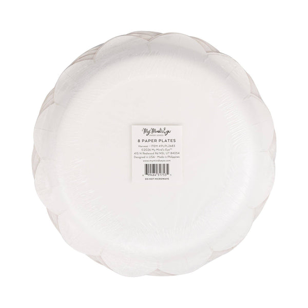 Harvest 9" Paper Plate Set, 8pk