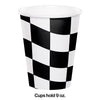 Black and White Check Cups, 8pk