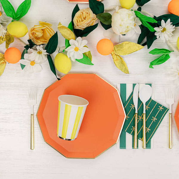Sunkissed Orange Premium Dinner Plates, 8pk