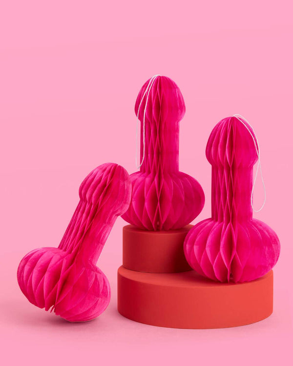 Bachelorette Paper Accordion Penis Decor