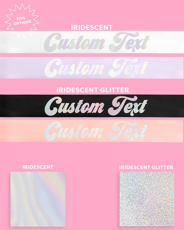 Disco Custom Sash - customizable sash