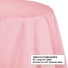 Classic Pink Round Paper 82 in Table Cover