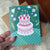 Happy Birthday Elegant Birthday Cake Party Greeting Card