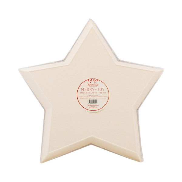 Merry + Joy Star Bamboo Set- 3pk