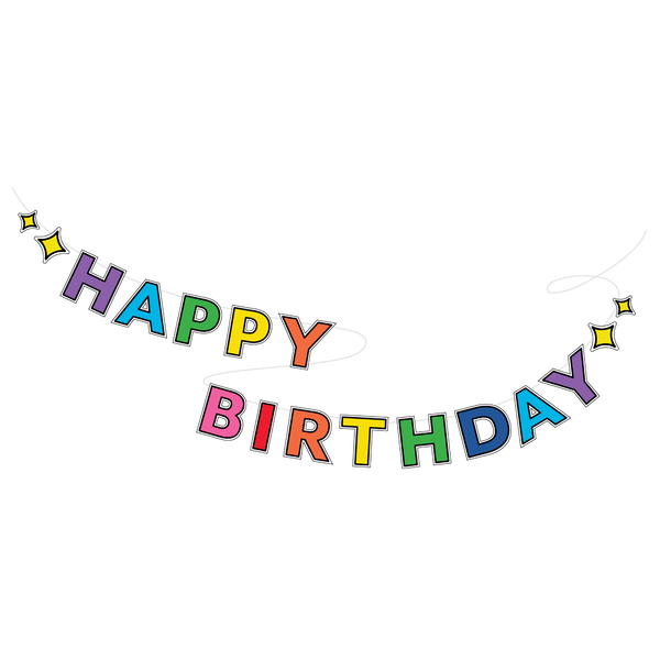Sprinkles & Smiles Happy Birthday Banner