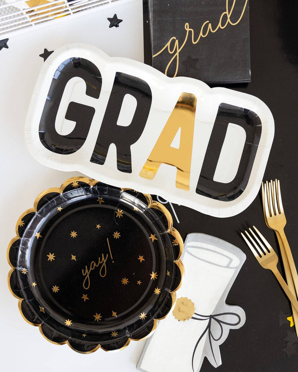 GRAD Shaped Dinner Plates, 8pk