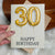 30th Balloons Milestone Happy Birthday greeting card