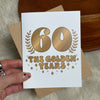 60 The Golden Years Milestone 60th Birthday Greeting Card