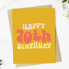 Happy 70th Birthday Groovy Milestone Birthday Greeting Card
