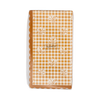 Rust Gingham Block Print Dinner Napkins, 20pk