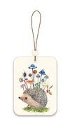 Hedgehog with Mushrooms Car Air Freshener