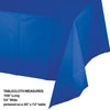 Cobalt Blue Plastic Tablecloth, 1pk