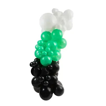 Green, Black & White Balloon Kit