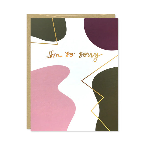 Sapori I'm So Sorry Gold Foil Card by Row House 14
