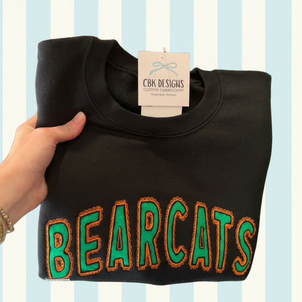 CBK Bearcats lace crewneck