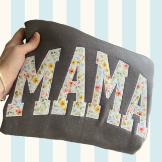 CBK Mama spring applique crewneck
