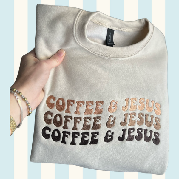 CBK Coffee & Jesus crewneck