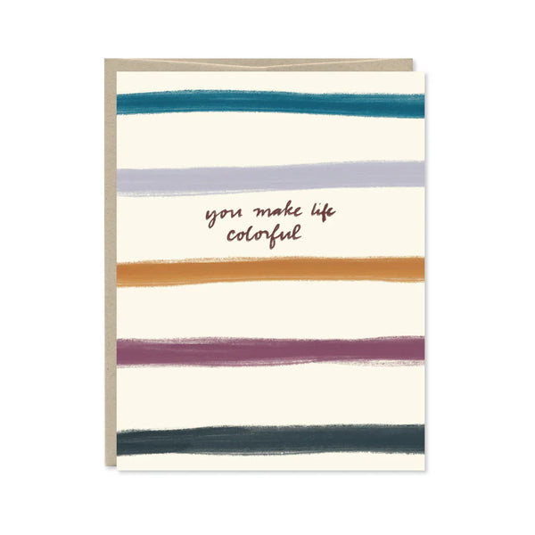 Sapori You Make Life Colorful Card by Row House 14
